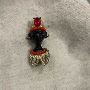 Vintage Cinder Blackamore Brooch